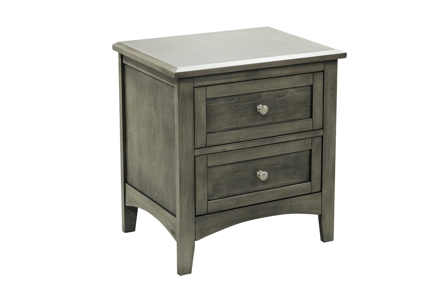 Homelegance Garcia Nightstand Cool Gray Finish 2046-4