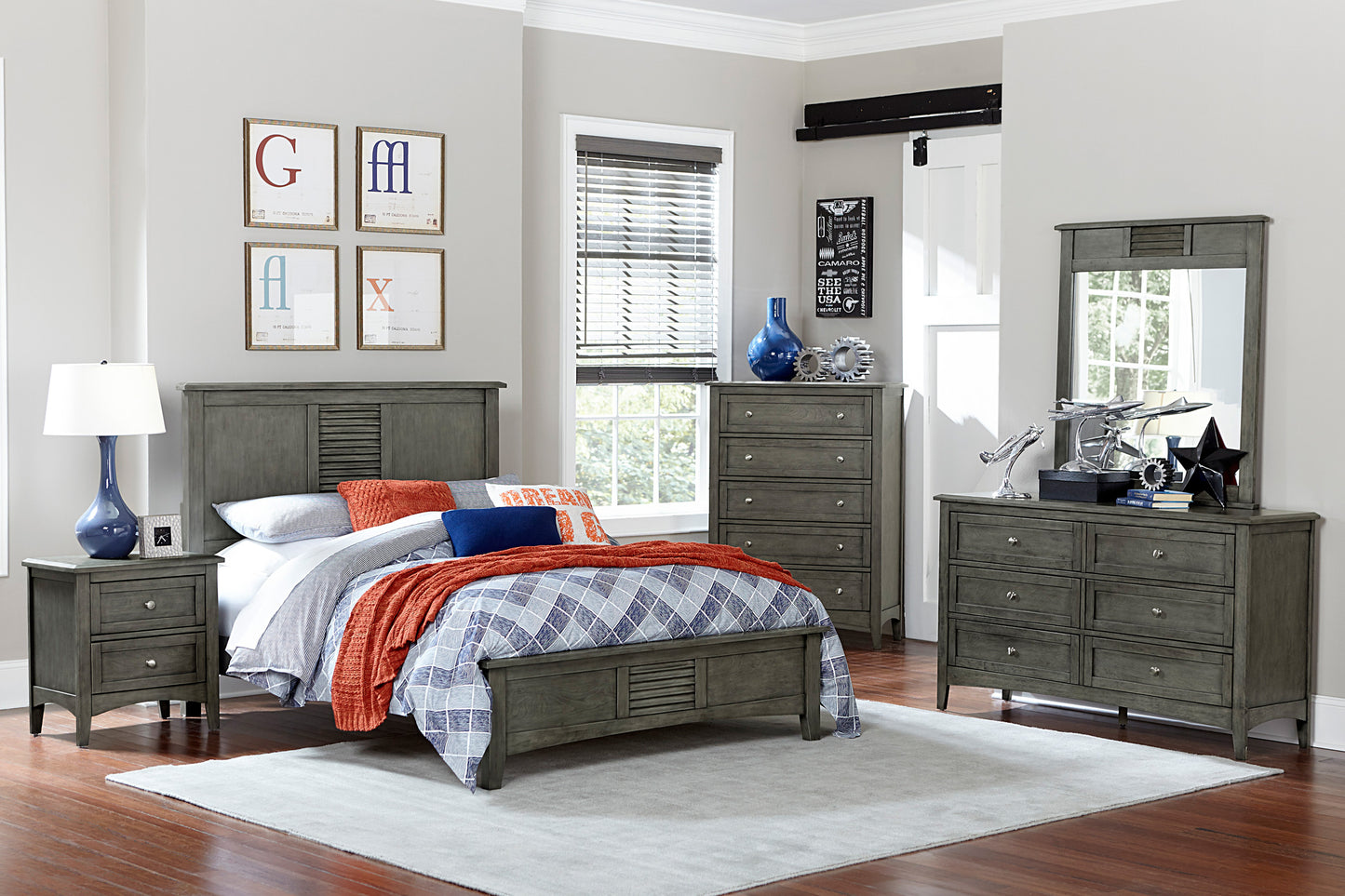 Homelegance Chest Garcia Cool Gray Finish Elegant Bedroom Storage 2046-9