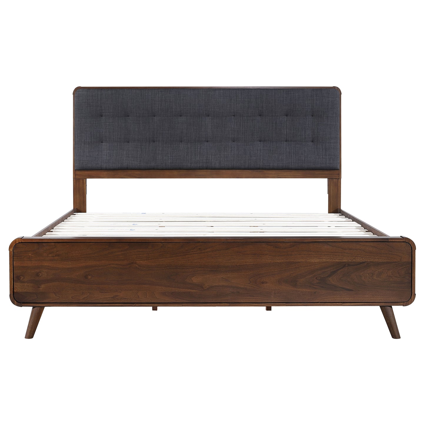Robyn Wood Eastern King Panel Bed Dark Walnut