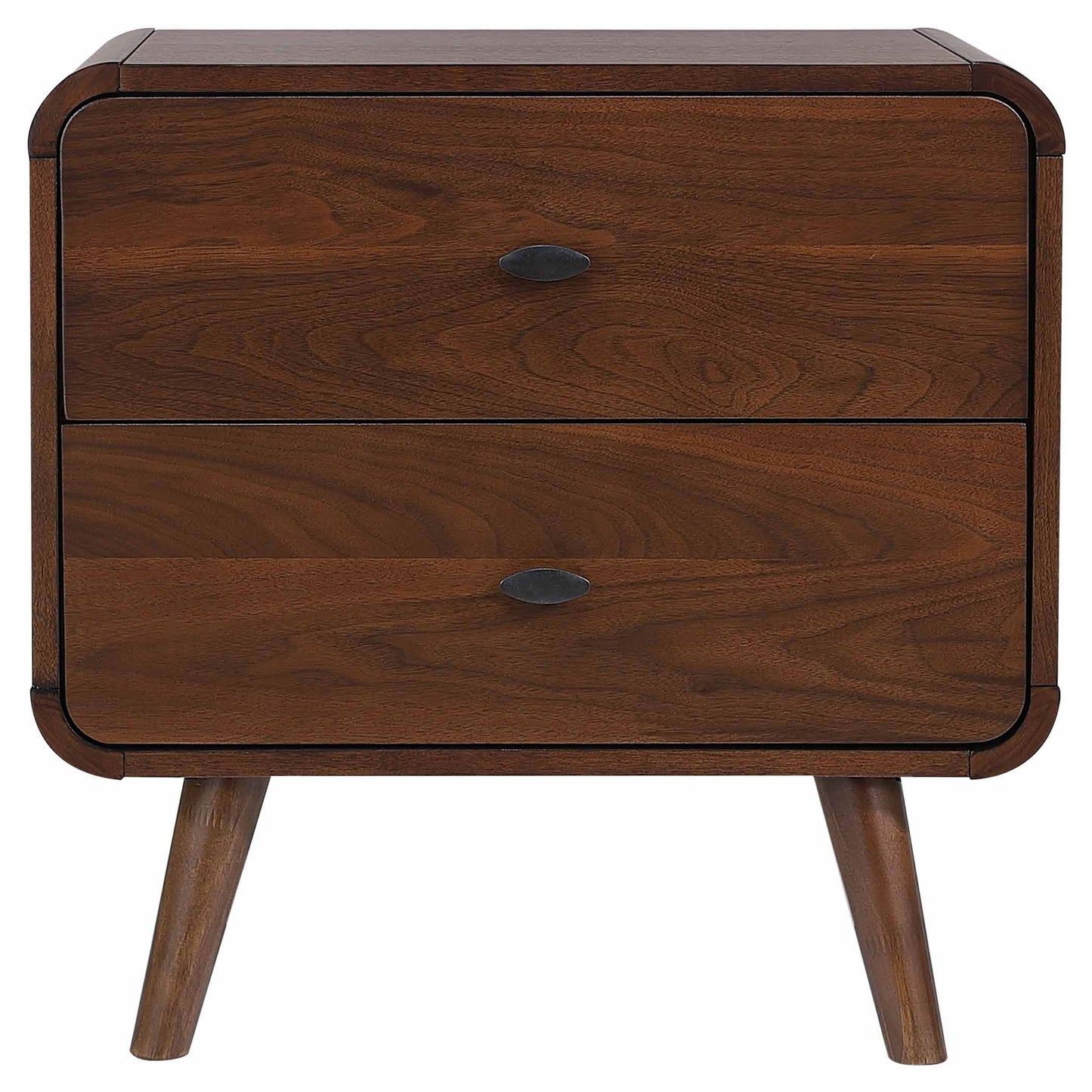 Robyn 2-drawer Nightstand Dark Walnut