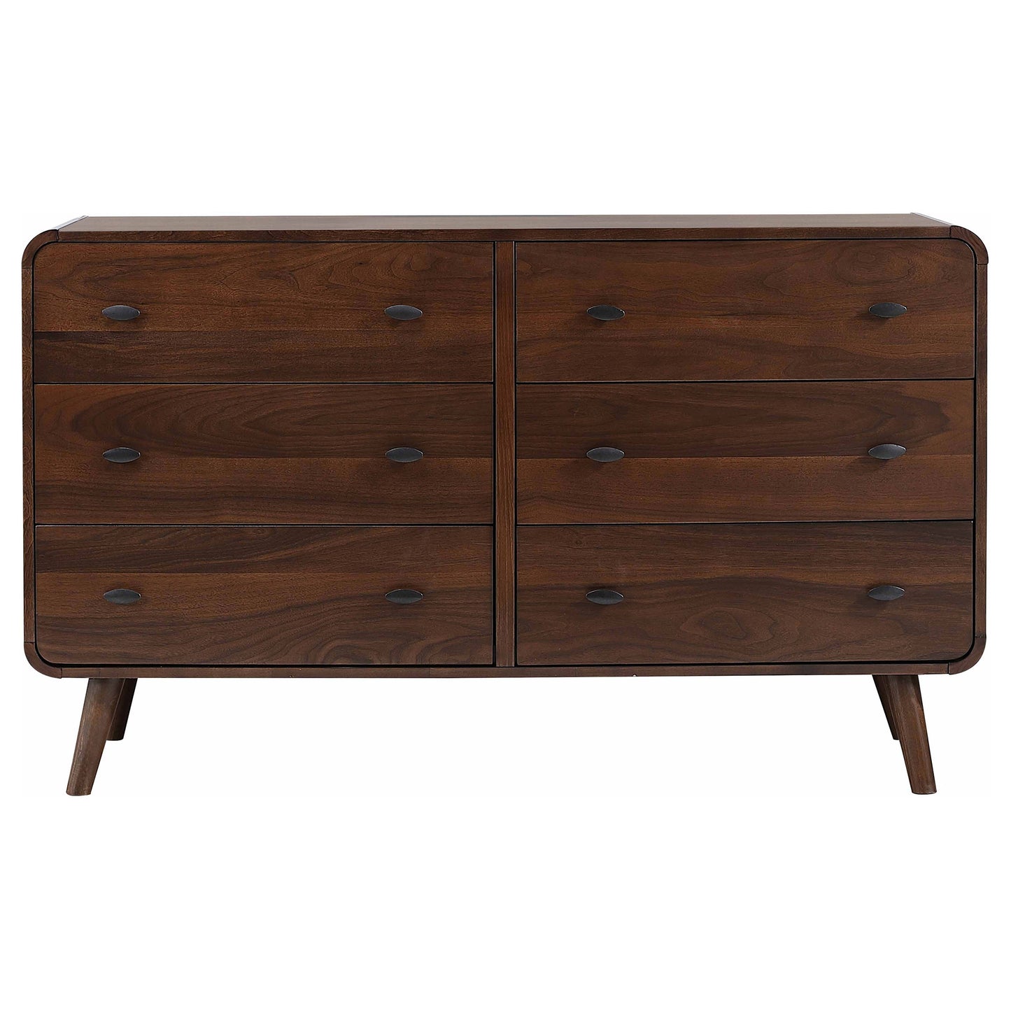 Robyn 6-drawer Dresser Dark Walnut