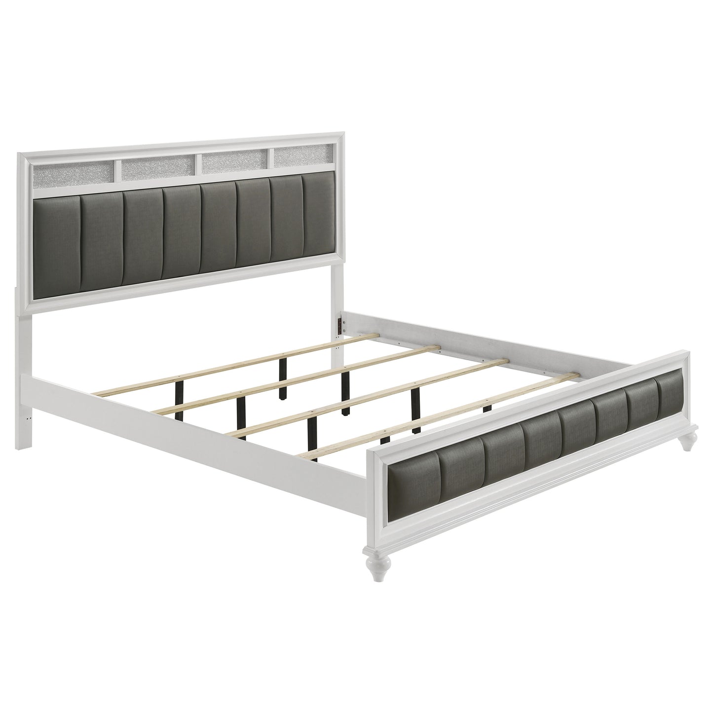 Barzini 5-piece Eastern King Bedroom Set White