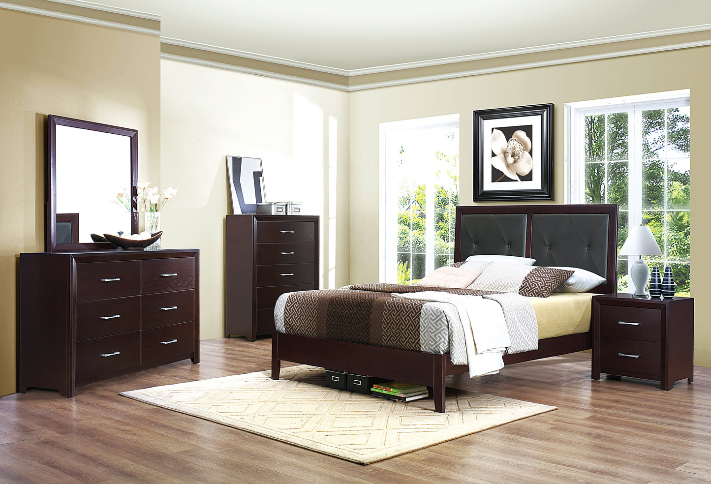 Homelegance Chest Edina Espresso Finish Elegant Modern Design 2145-9