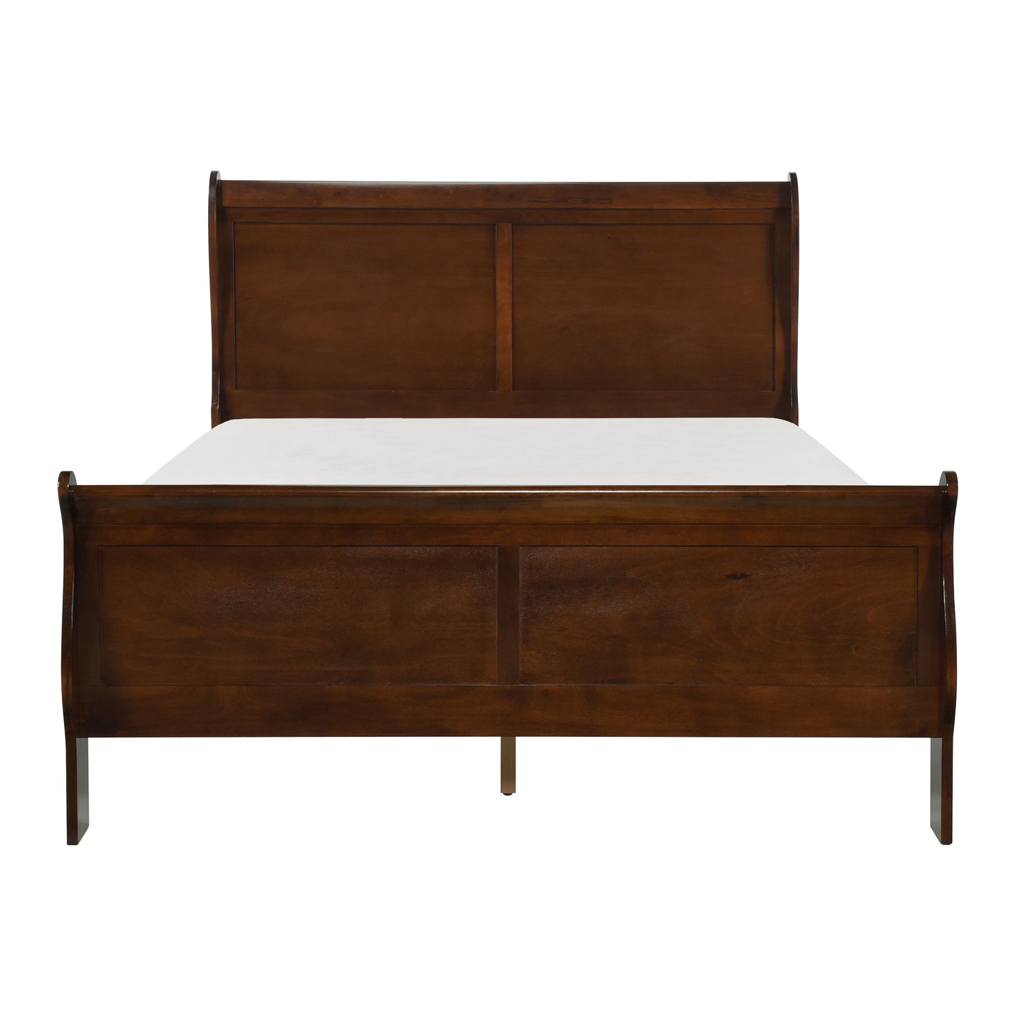 Homelegance Queen Bed Mayville Burnished Brown Cherry Finish 2147-1