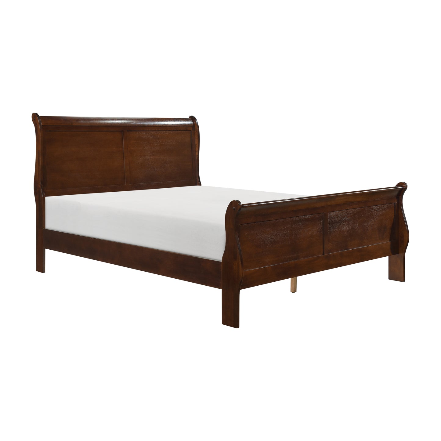 Homelegance Queen Bed Mayville Burnished Brown Cherry Finish 2147-1