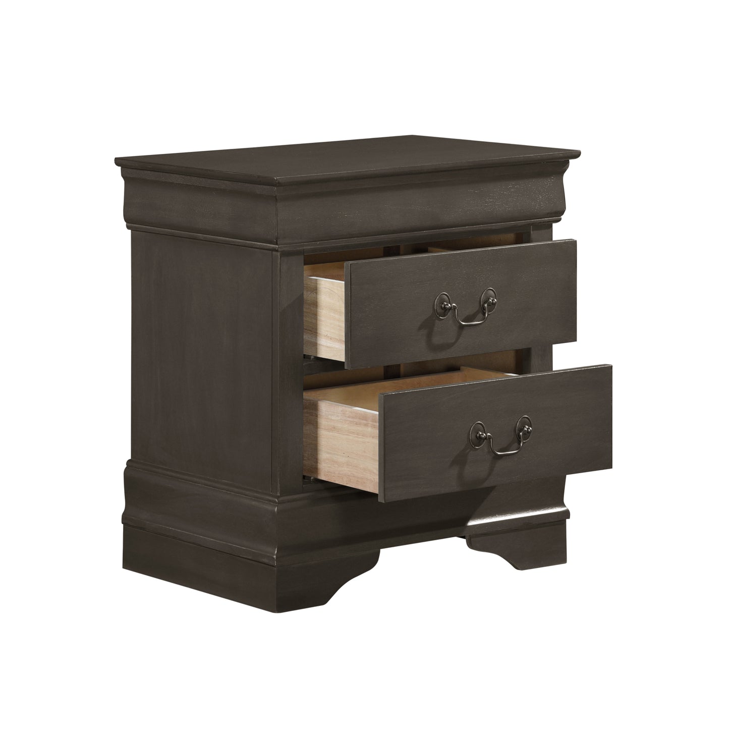Homelegance Mayville Nightstand in Stained Gray Finish 2147SG-4