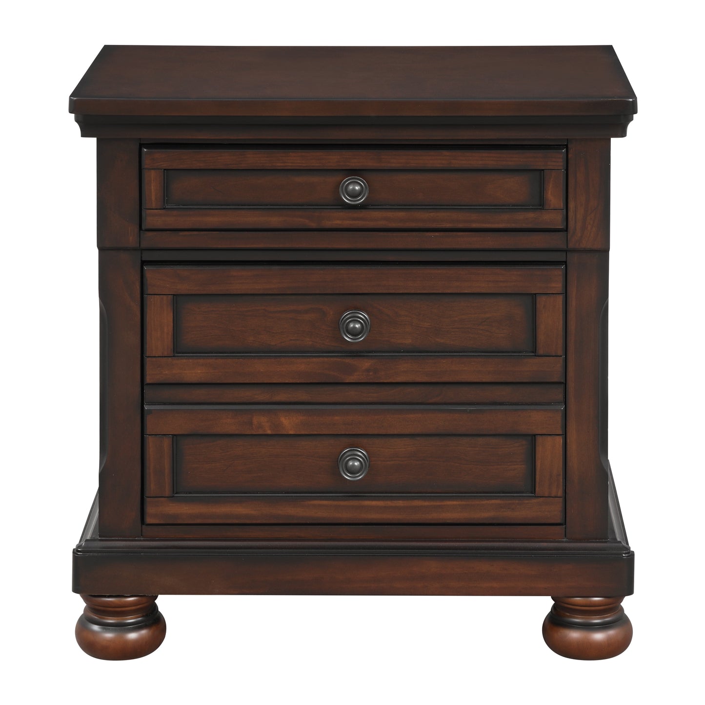 Homelegance Nightstand Cumberland Brown Cherry Finish 2159-4