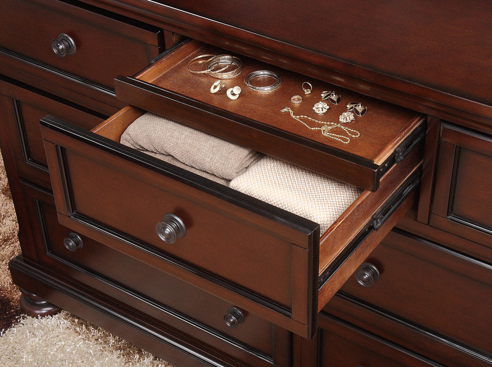 Homelegance Dresser Cumberland Brown Cherry Finish Elegant Design 2159-5