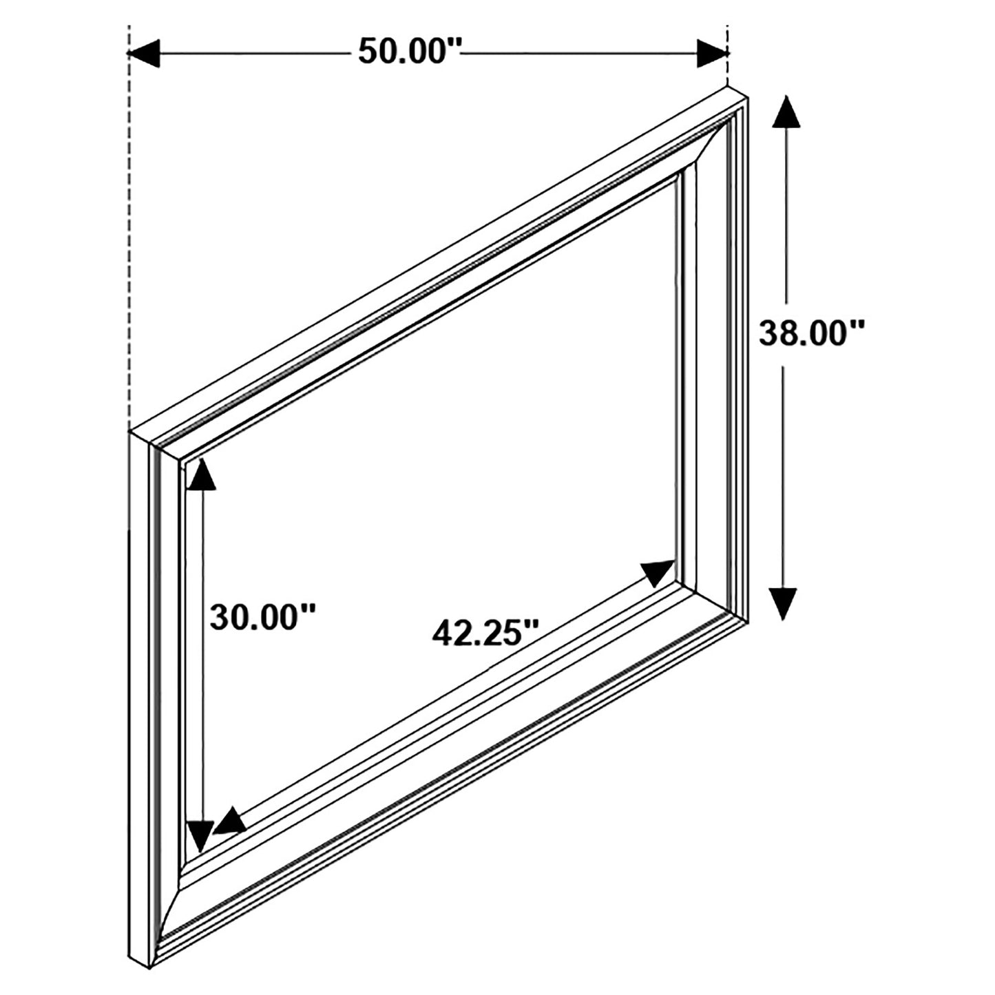 Avenue Dresser Mirror Weathered Burnished Brown