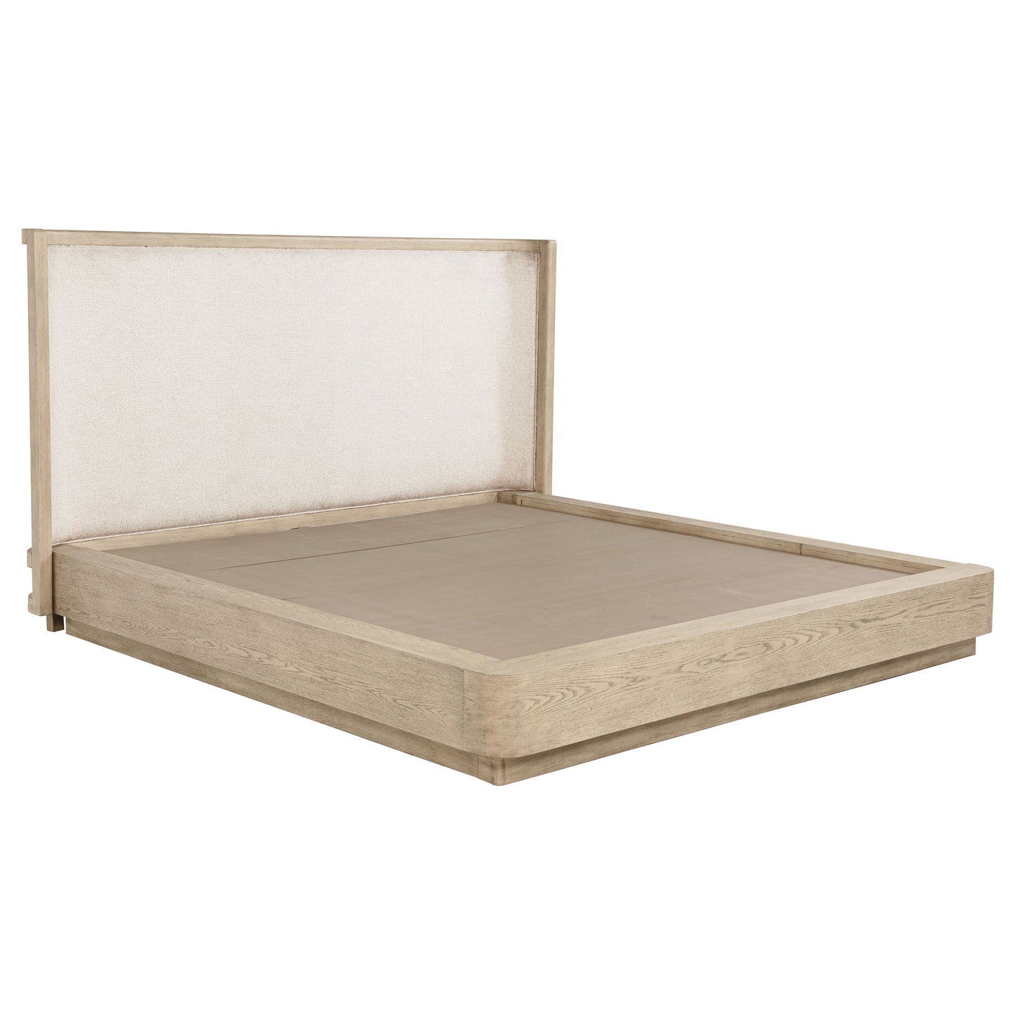 Kailani 49-inch Eastern King Wingback Bed Beige Oak