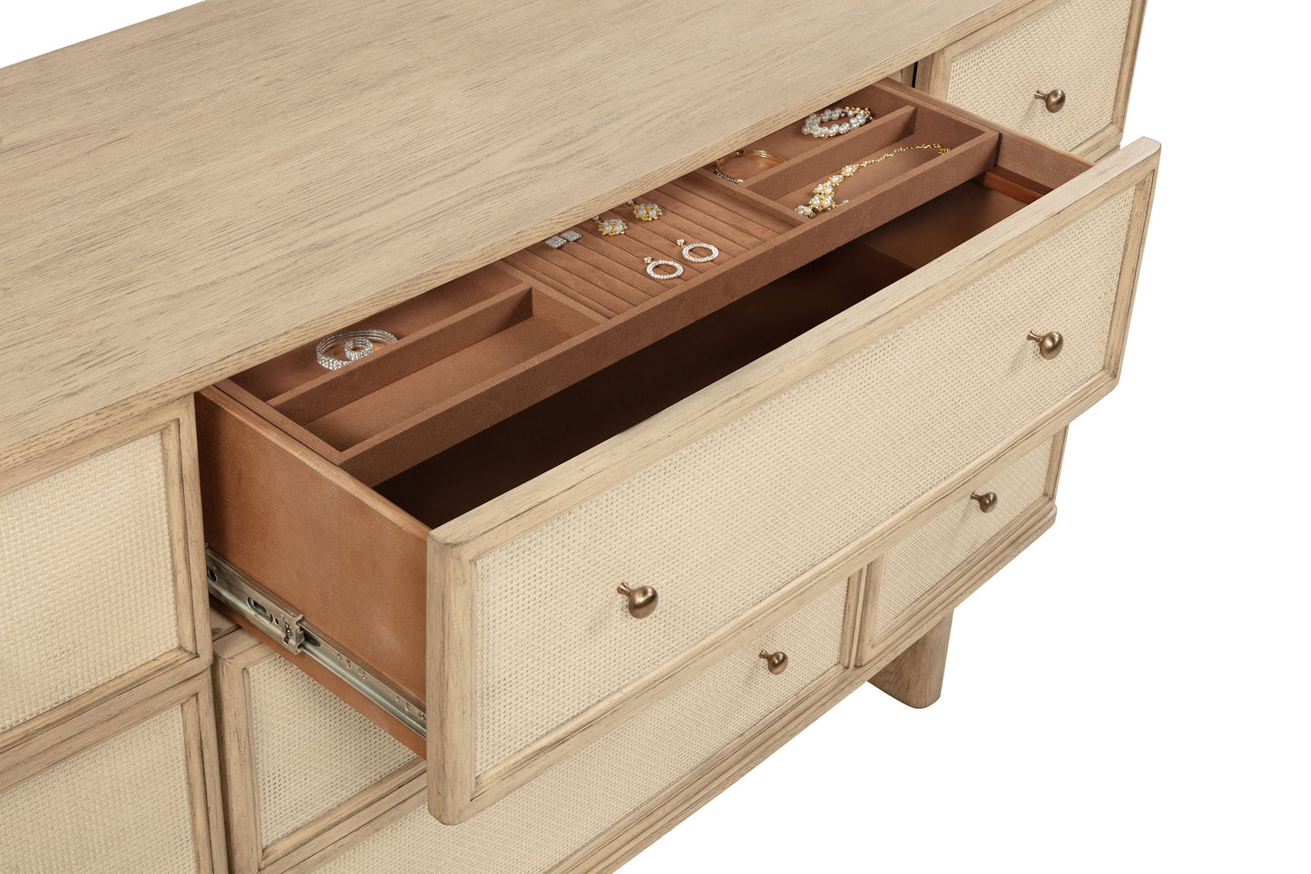 Kailani 9-drawer Dresser Cabinet Beige Oak