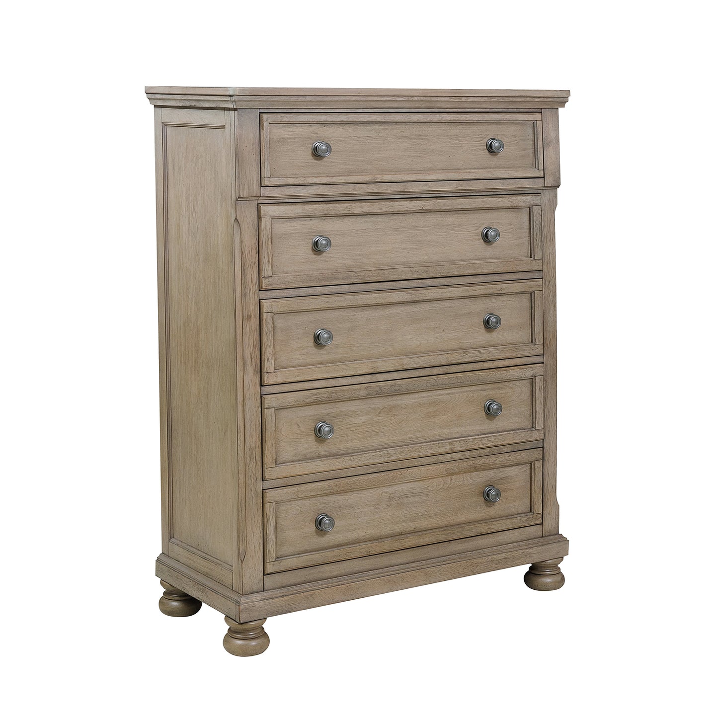 Homelegance Chest Bethel Gray Finish Elegant Design with Antique Pewter Knobs 2259GY-9