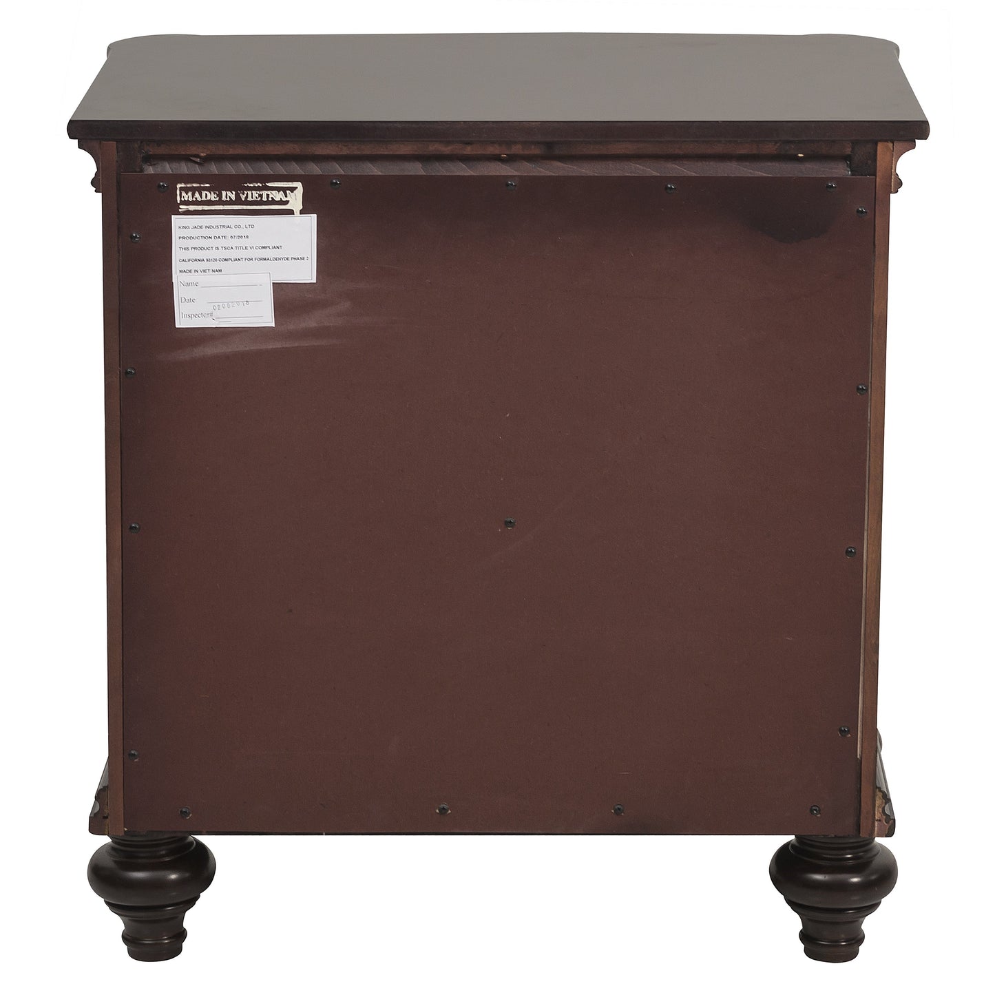 Homelegance Nightstand Marston Dark Cherry Finish Elegant Bedroom Piece 2615DC-4