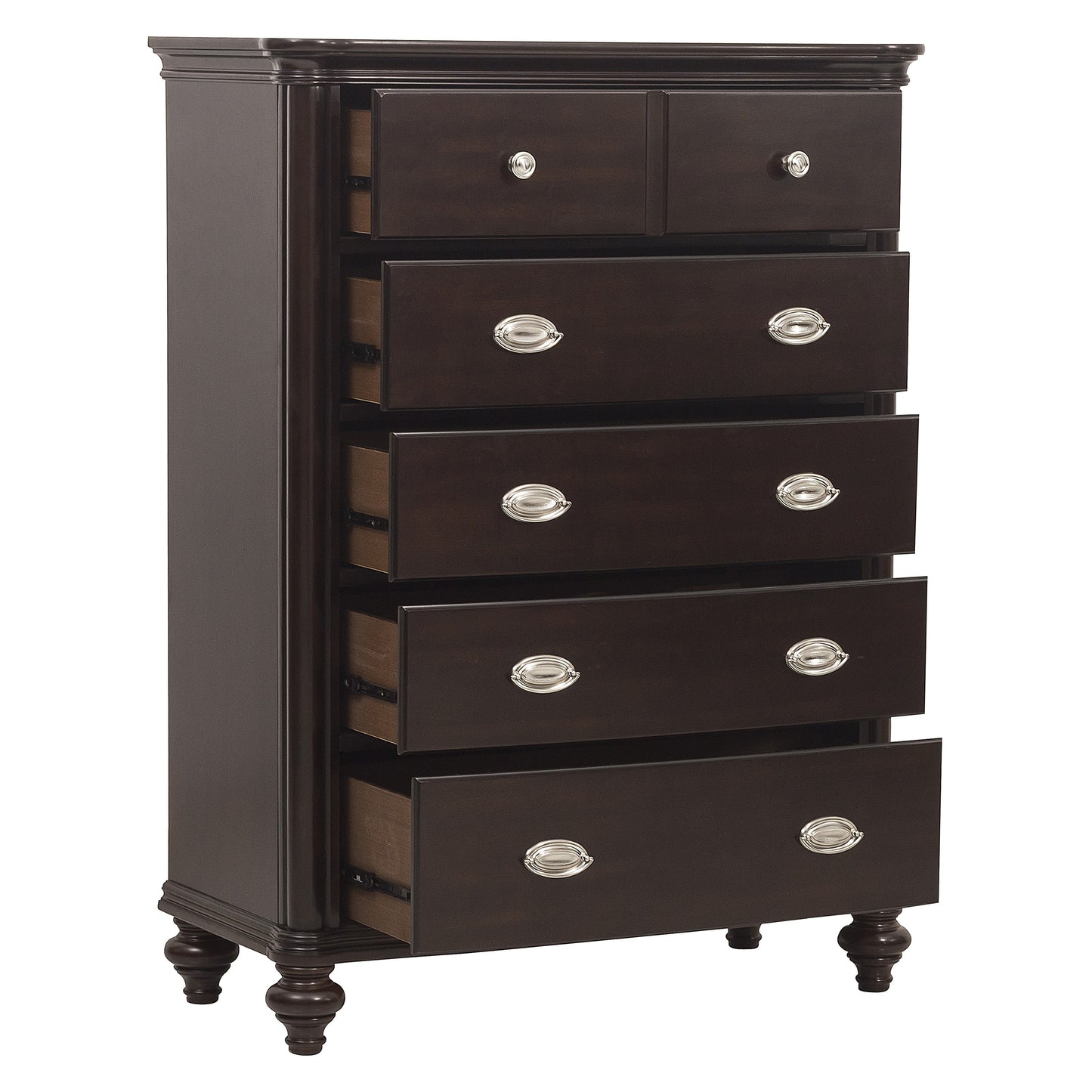 Homelegance Chest Marston Dark Cherry Finish Elegant Bedroom Storage 2615DC-9