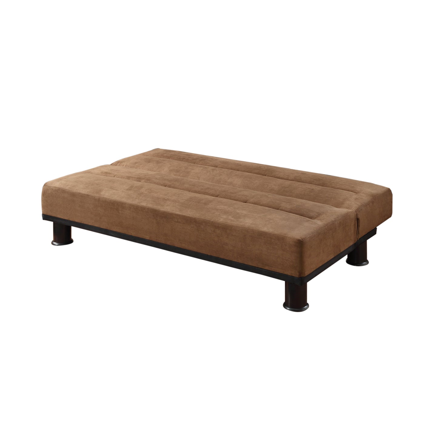 Homelegance Callie Futton in Brown Microfiber with Drop Down Back 4823BR