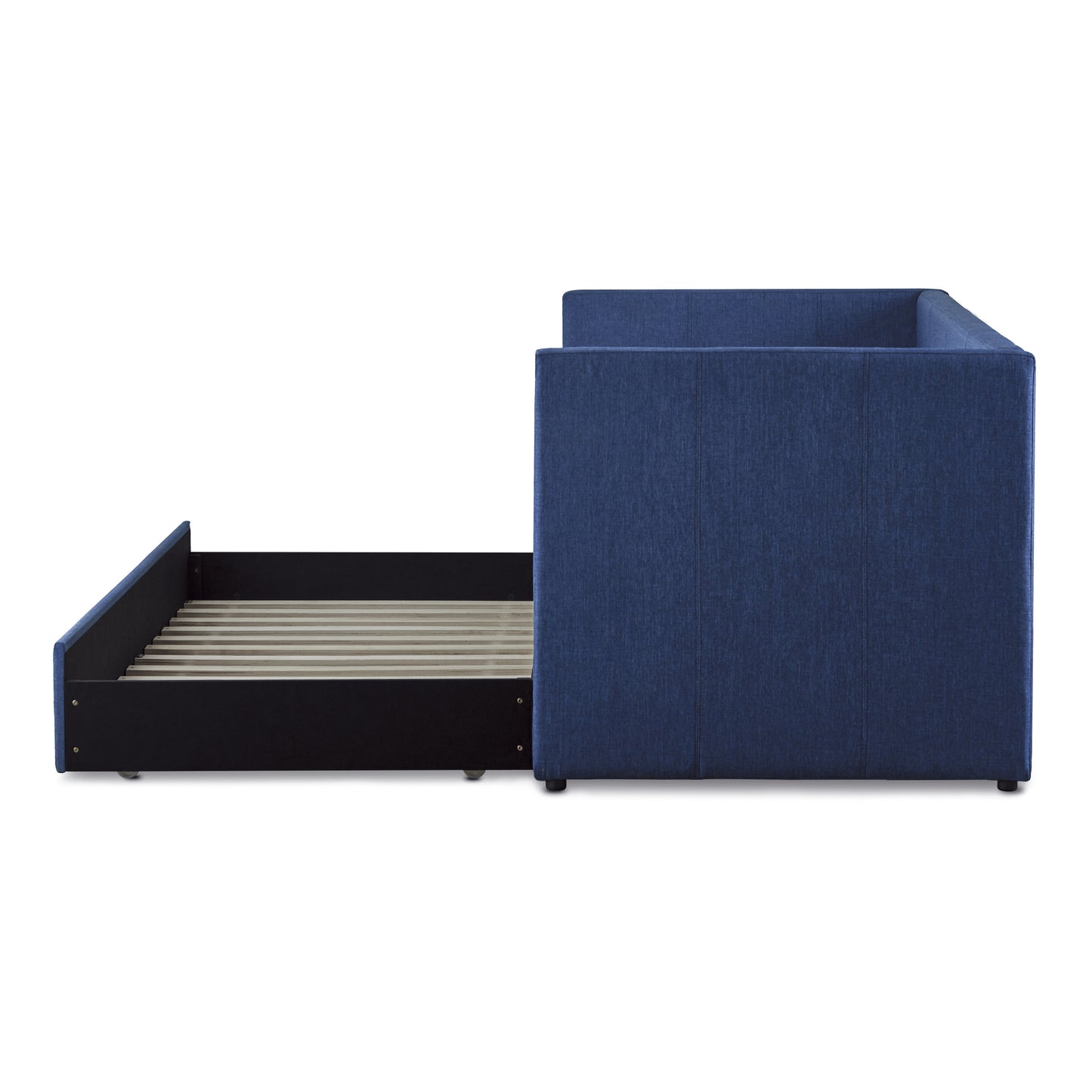 Homelegance Therese Daybed with Trundle Blue Fabric 4969BU