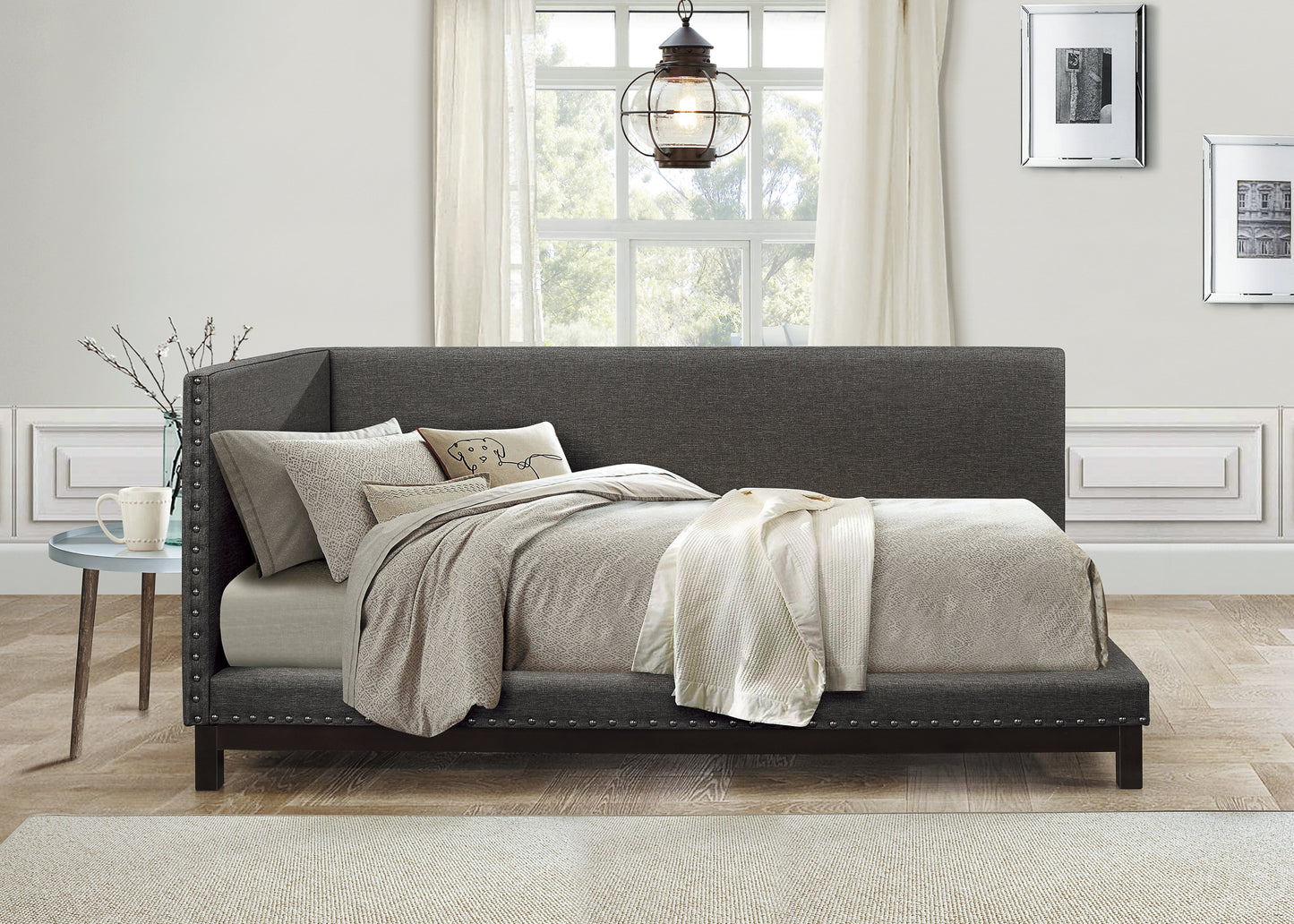 Homelegance Portage Daybed Dark Gray Upholstered 4977GY