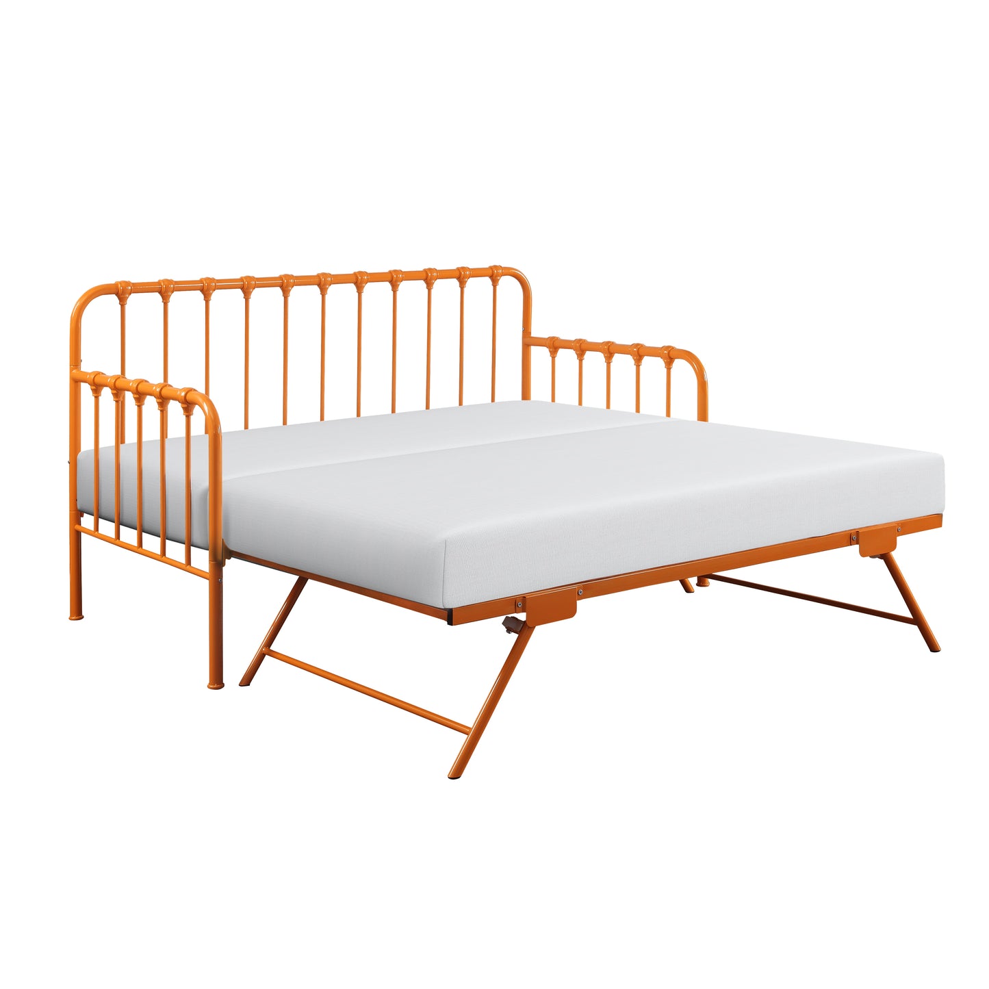 Homelegance Daybed with Lift-up Trundle in Vibrant Orange 4983RN-NT