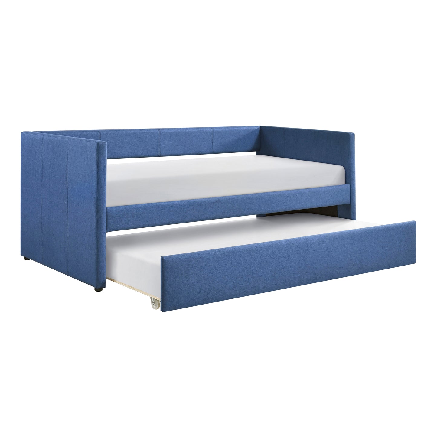 Homelegance Trudy Daybed with Trundle Blue Upholstery 4987BU