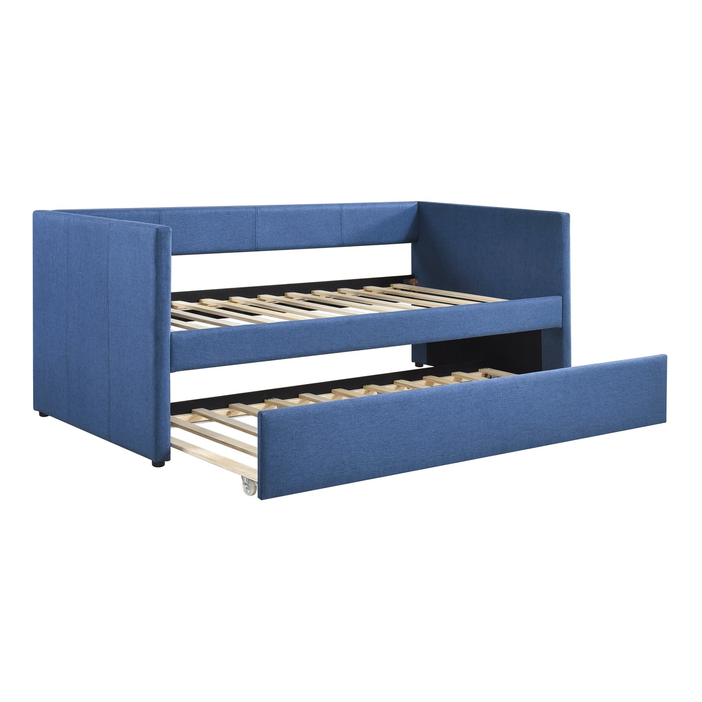 Homelegance Trudy Daybed with Trundle Blue Upholstery 4987BU