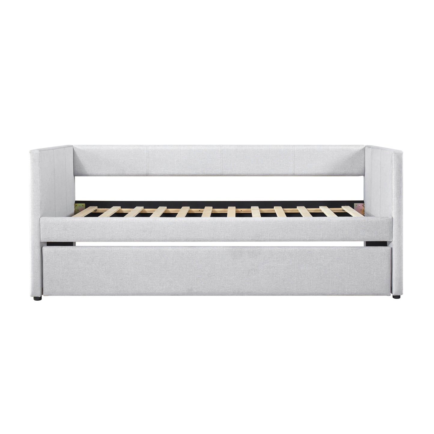 Homelegance Trudy Daybed with Trundle Gray Fabric 4987GY