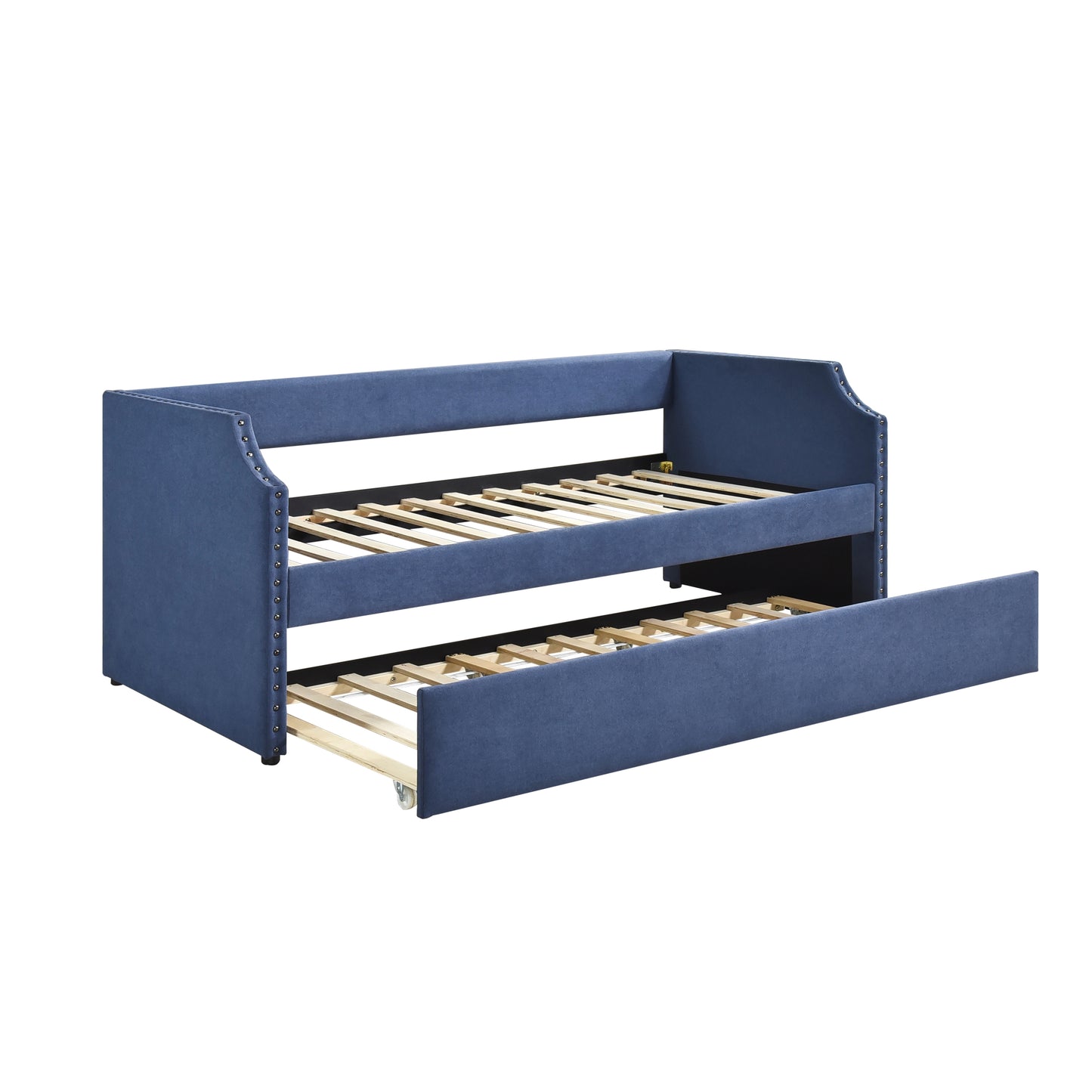 Homelegance Daybed with Trundle Blue Upholstered Stylish Design 4988BU