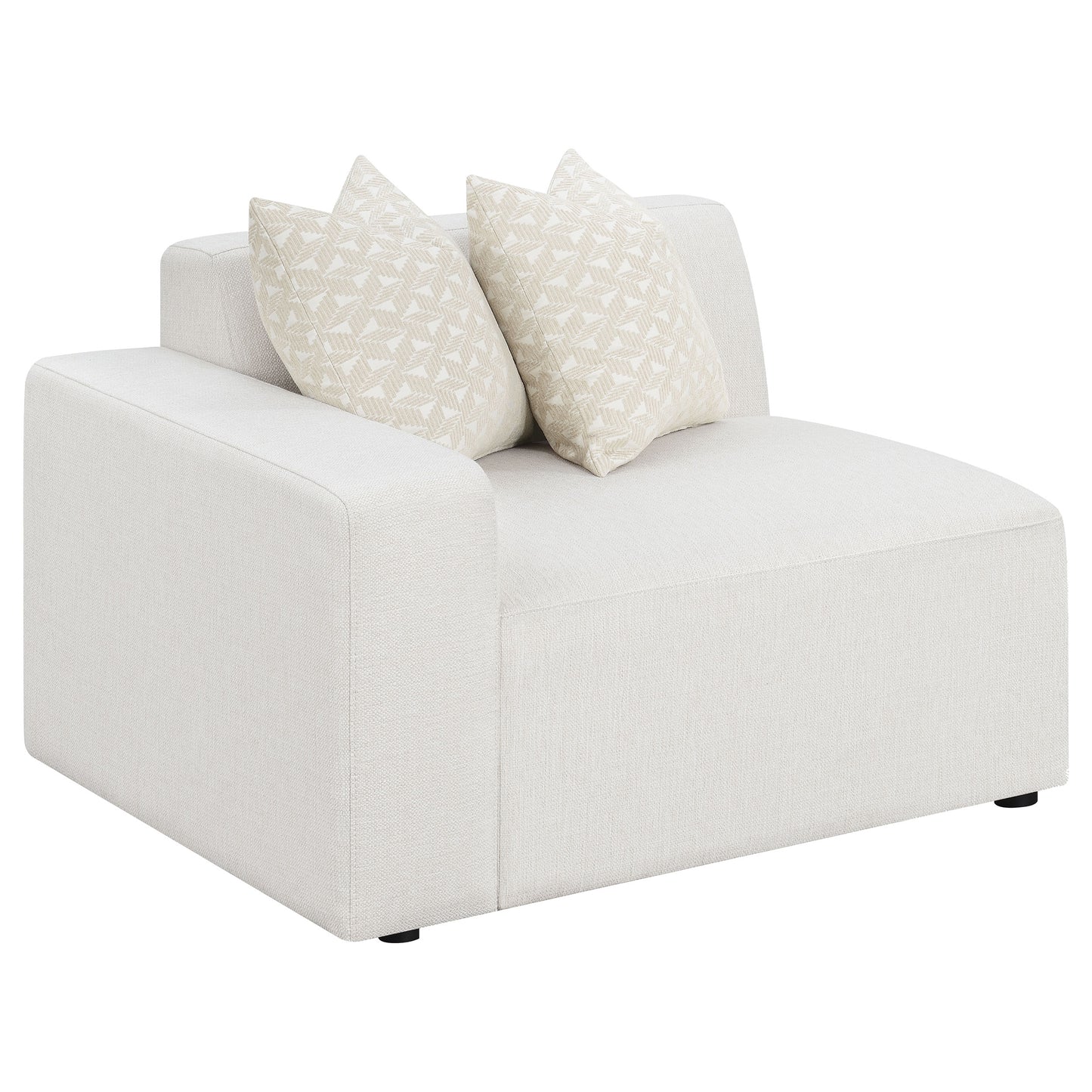 Freddie Upholstered LAF Chair Pearl