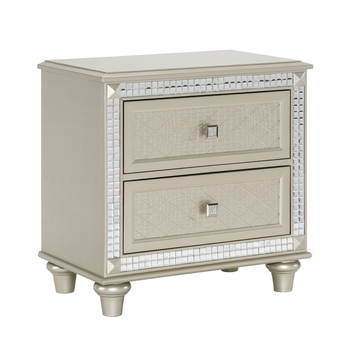 Homelegance Juliette Nightstand Champagne Finish 5844-4