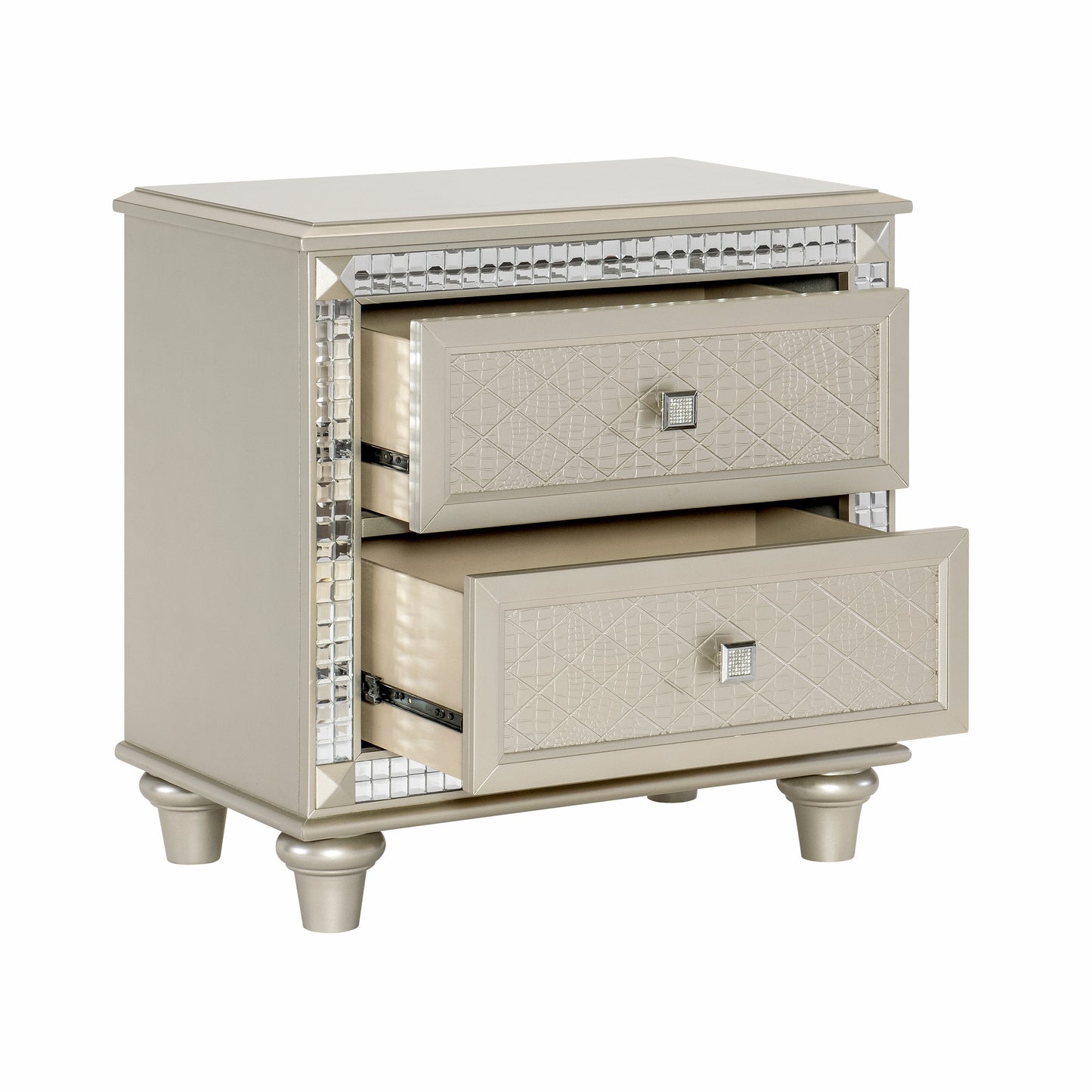 Homelegance Juliette Nightstand Champagne Finish 5844-4