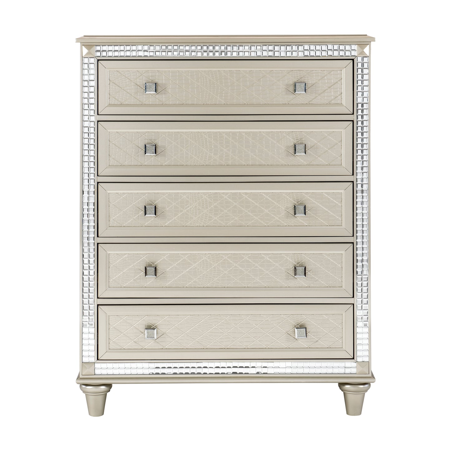 Homelegance Chest Juliette Champagne Finish with Mirror Trim 5844-9