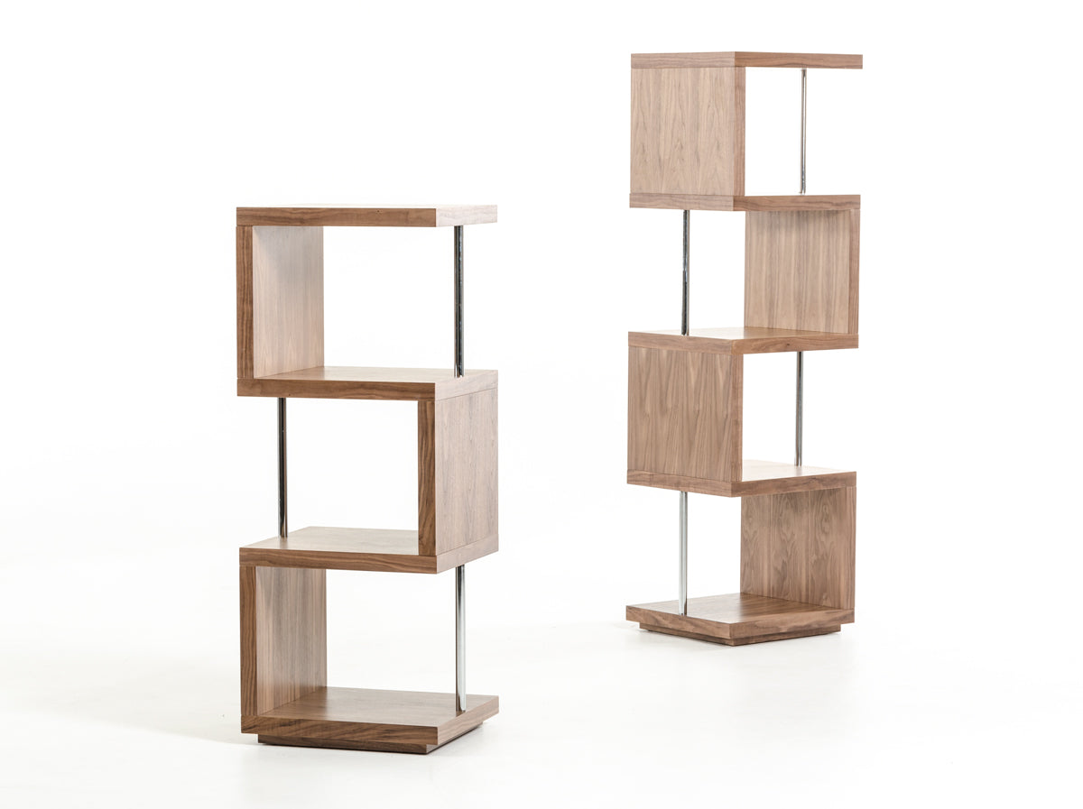 Modrest Stage 1 Modern Walnut Shelf Unit