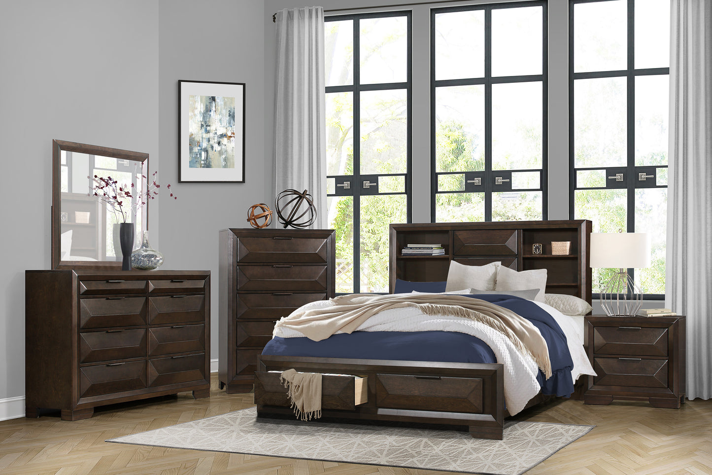 Homelegance Dresser Espresso Chesky Dresser 1753-5