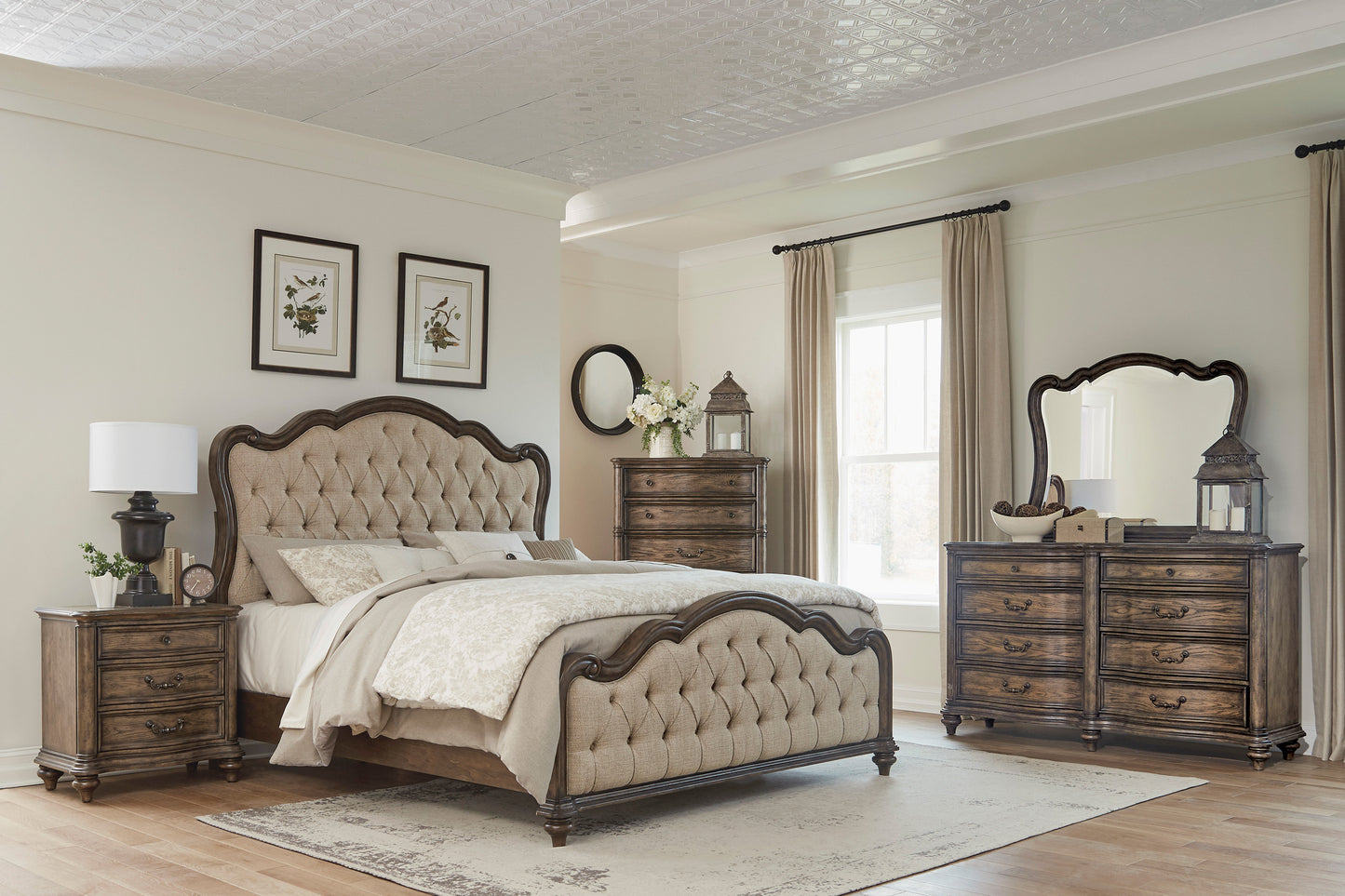 Homelegance Chest Heath Court Brown Oak Finish Elegant Storage Solution 1682-9