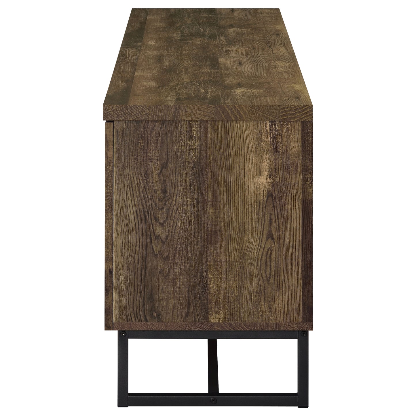 Myles 2-door Engineered Wood 60" TV Stand Rustic Oak