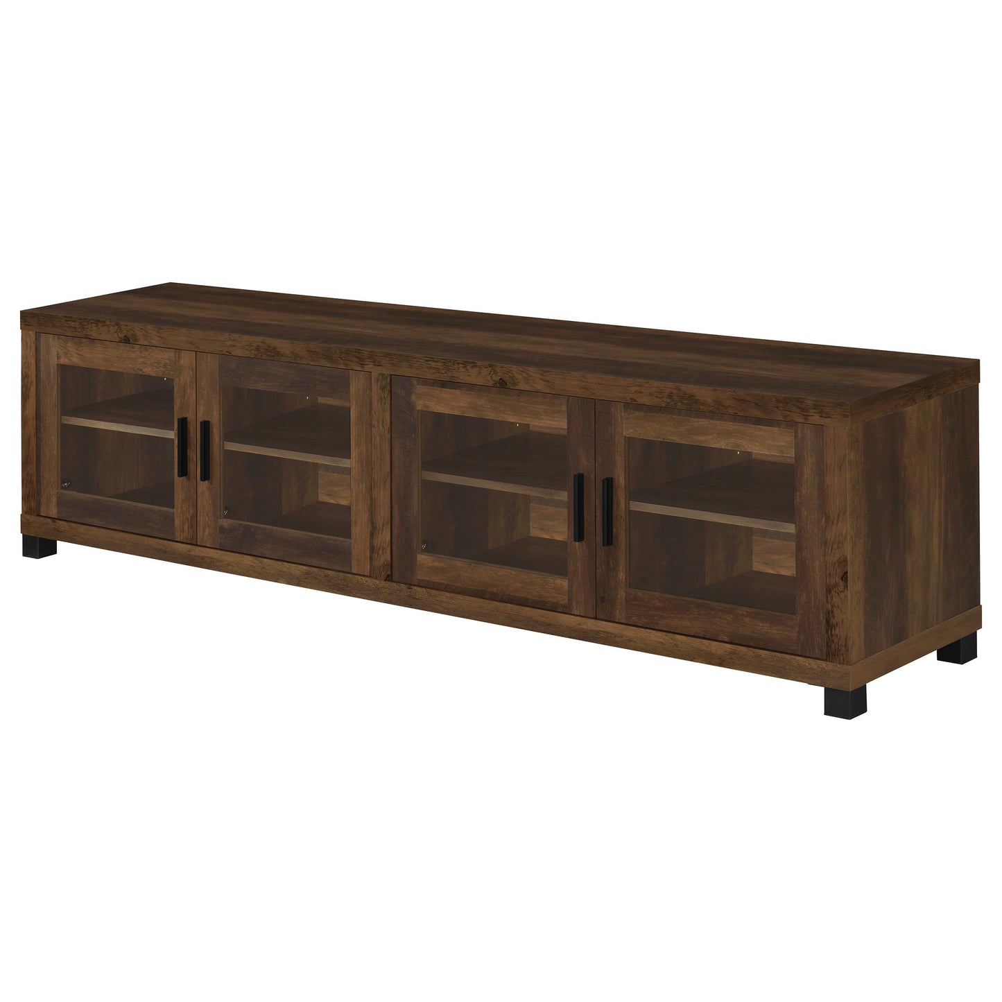 Sachin 3-piece 79" TV Entertainment Center Dark Pine
