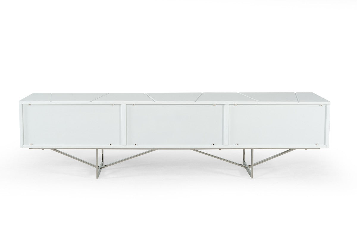 Modrest Chrysler Modern White TV Stand