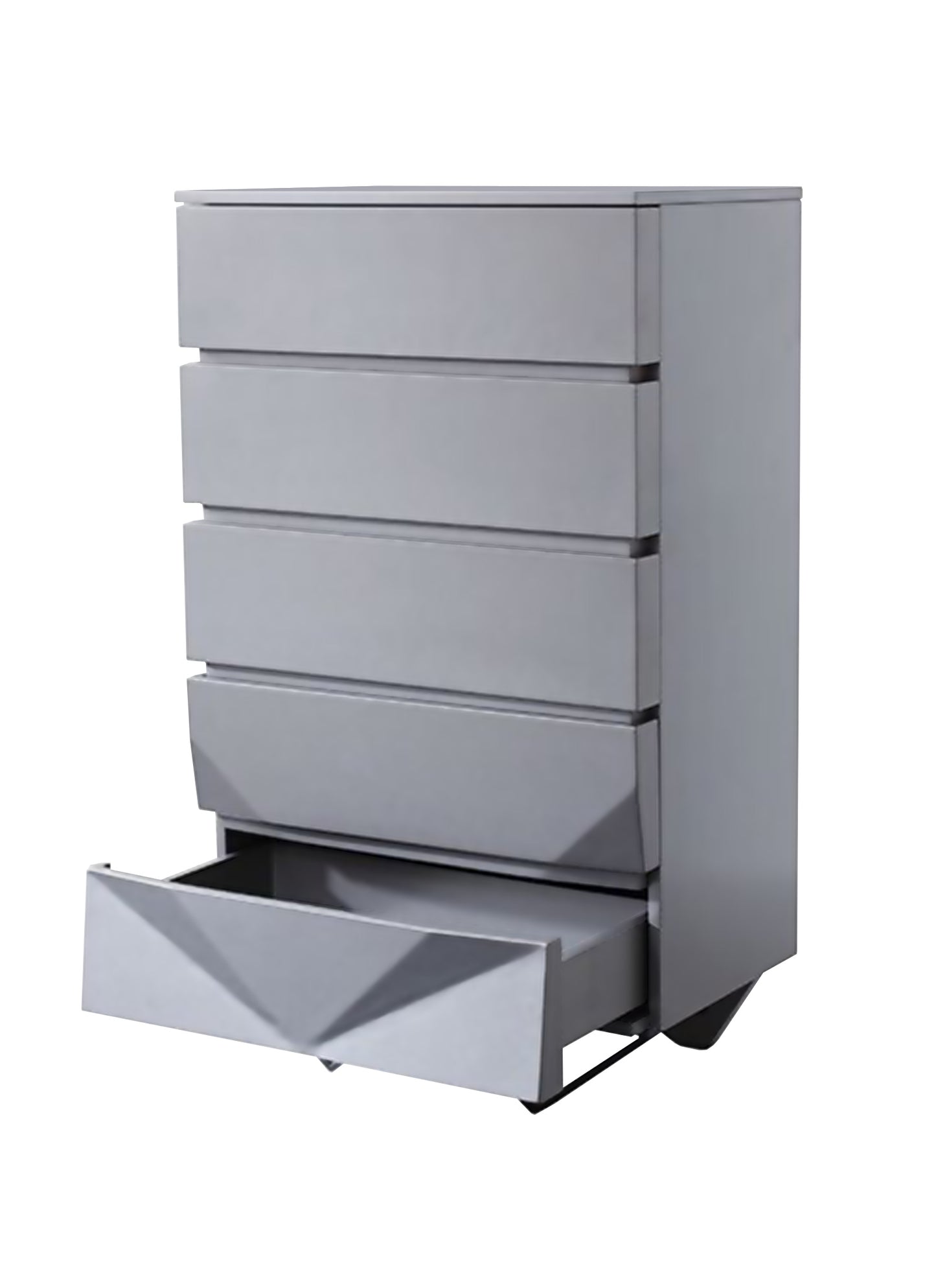 Modrest Duke Modern Grey and Black Gun Chrome Chest