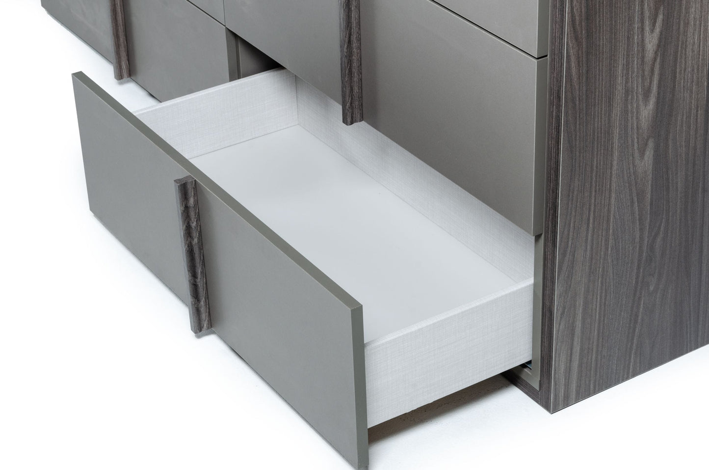 Nova Domus Lucia Italian Modern Elm and Matte Grey Dresser
