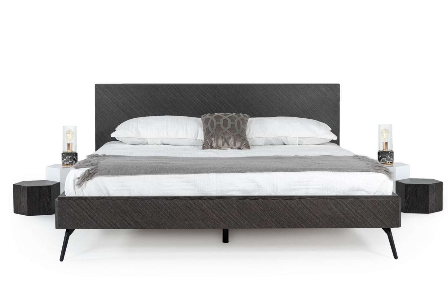 Modrest Gaige Queen Modern Grey Elm Bed
