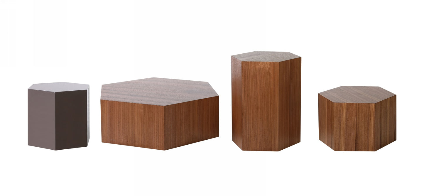 Modrest Newmont Modern Small Walnut End Table