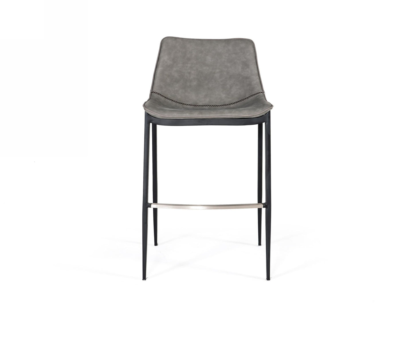 Modrest Jane Modern Grey and Black Counter Stool