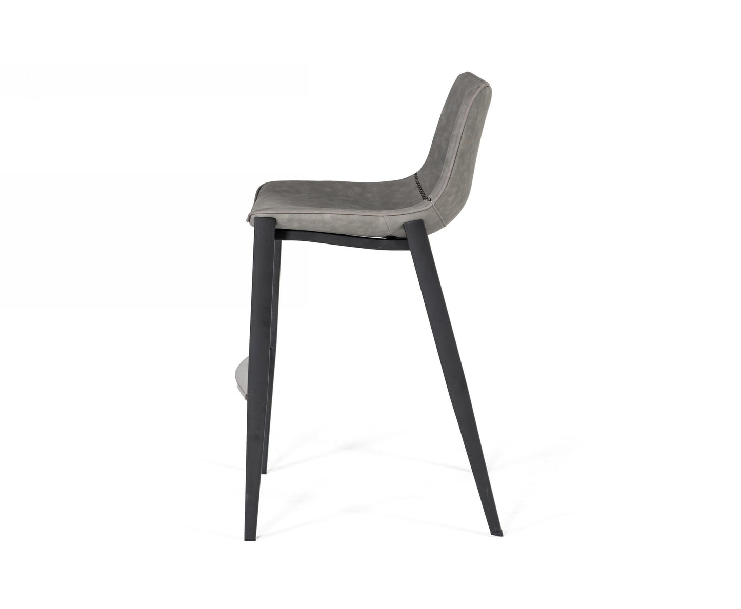 Modrest Jane Modern Grey and Black Counter Stool