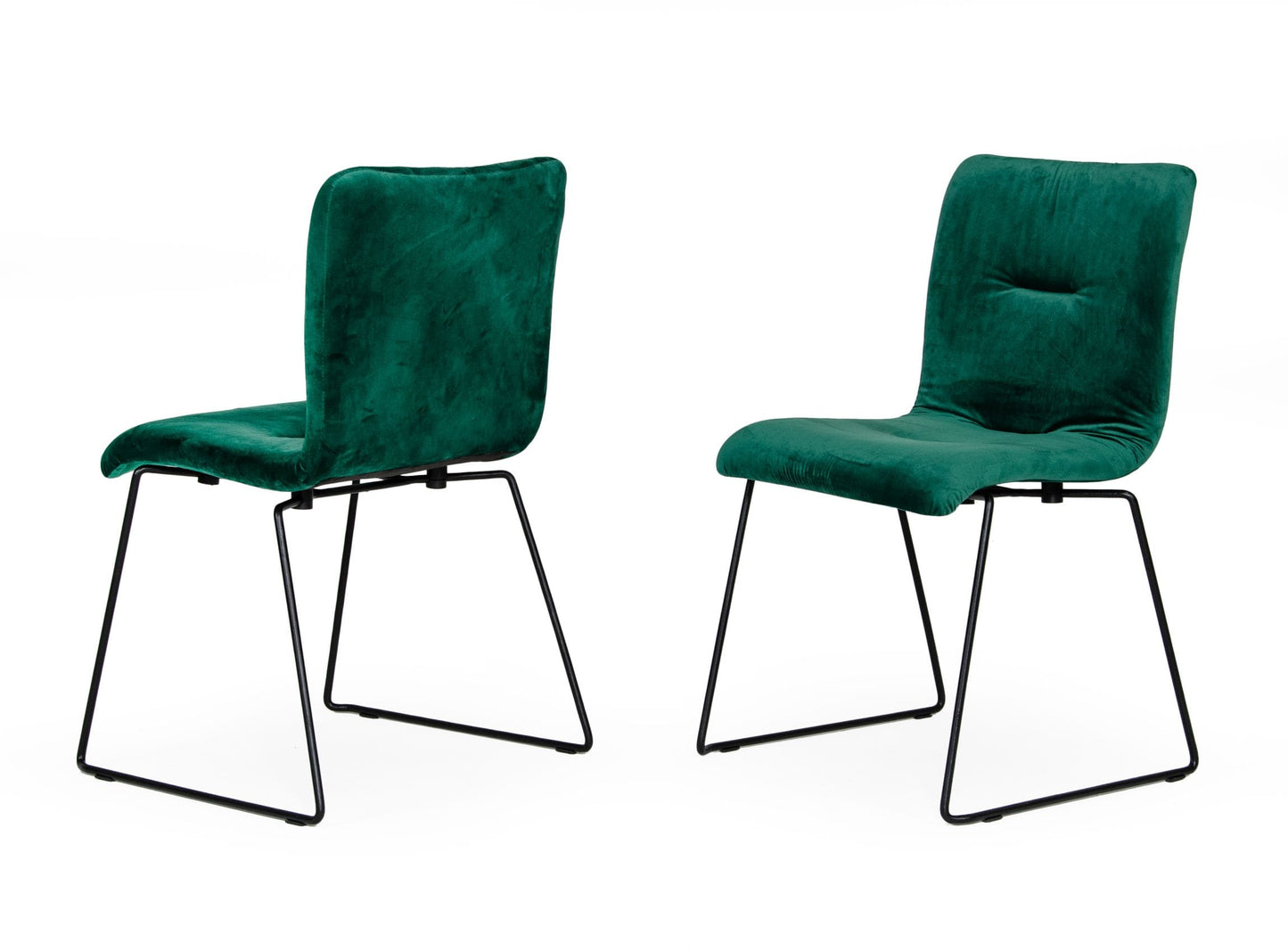 Modrest Yannis Modern Green Fabric Dining Chair