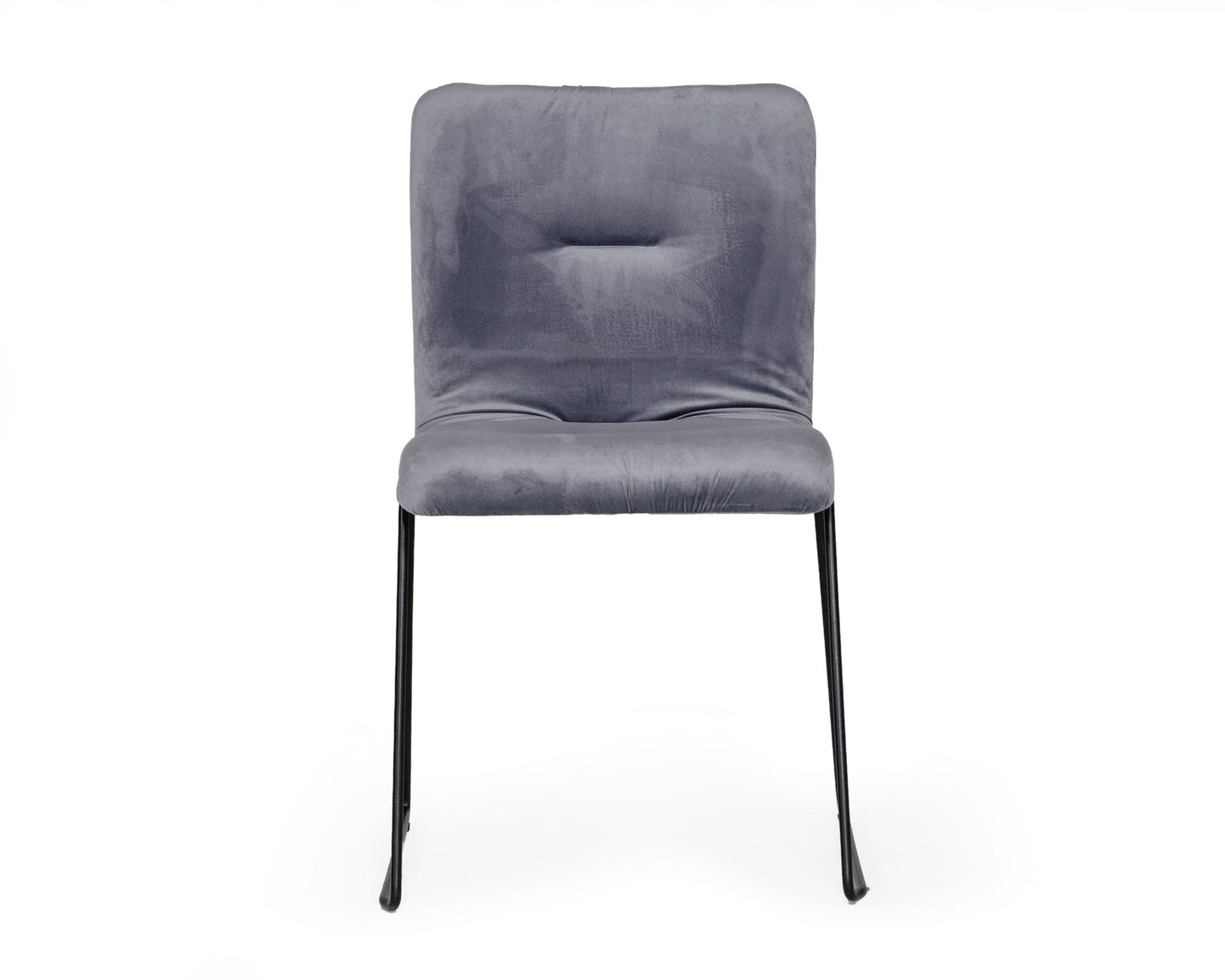 Modrest Yannis Modern Grey Fabric Dining Chair