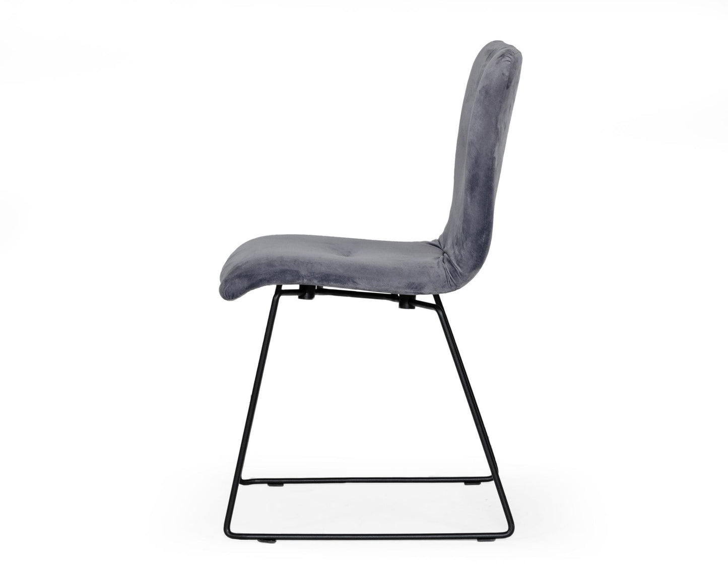 Modrest Yannis Modern Grey Fabric Dining Chair