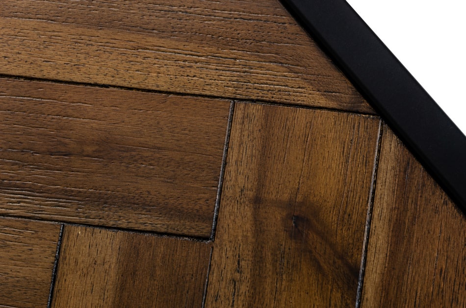 Modrest Pasada Industrial Brown Acacia End Table