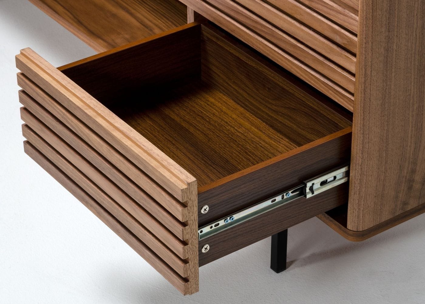 Modrest Maggie Modern Walnut and Grey Buffet