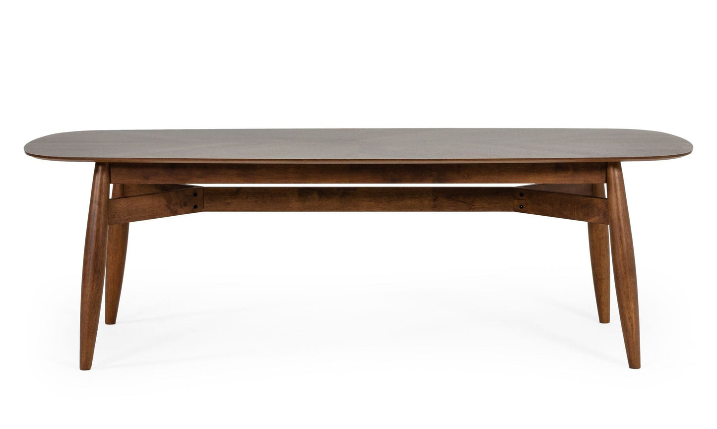 Modrest Ackley Modern Walnut Rectangular Dining Table