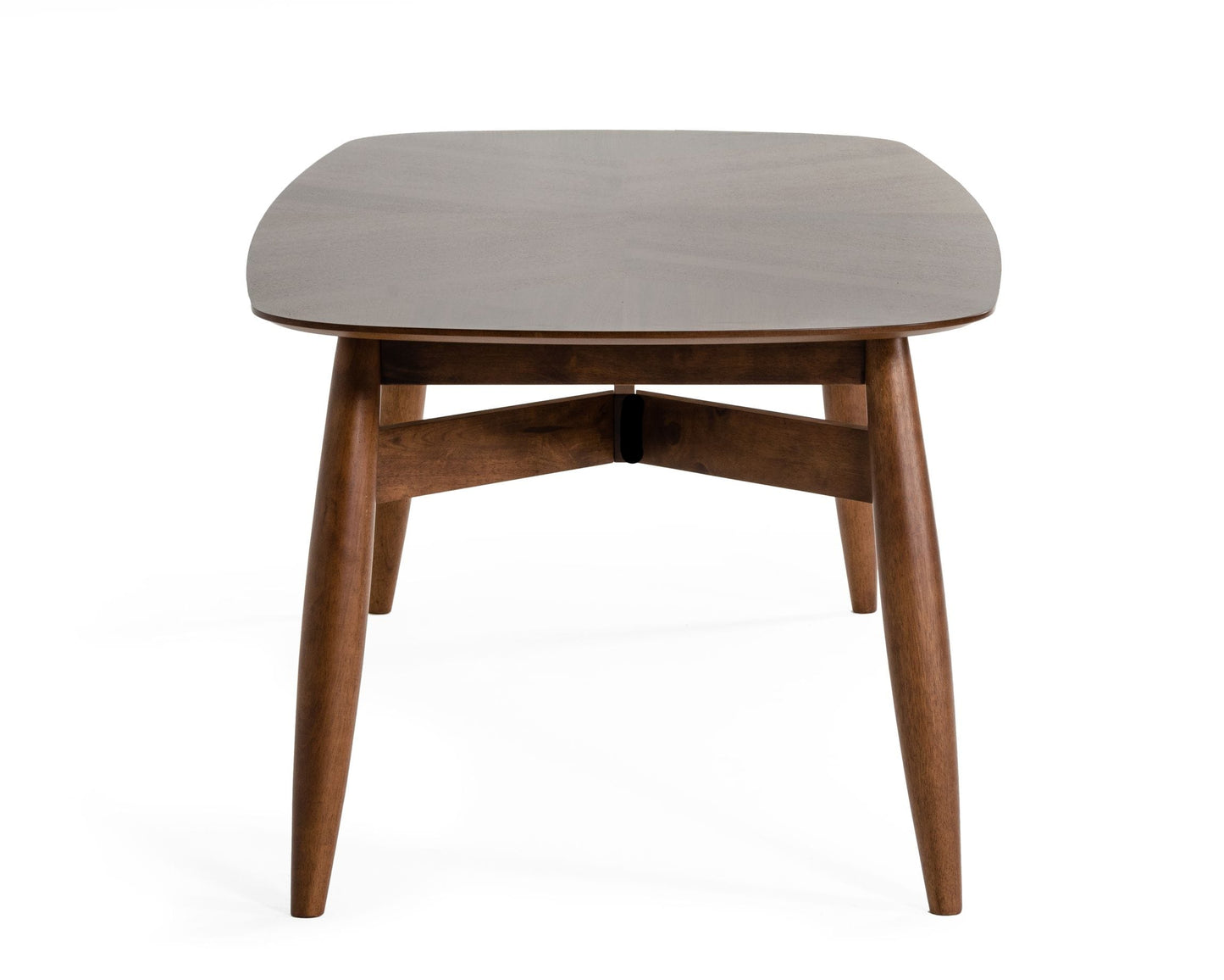 Modrest Ackley Modern Walnut Rectangular Dining Table