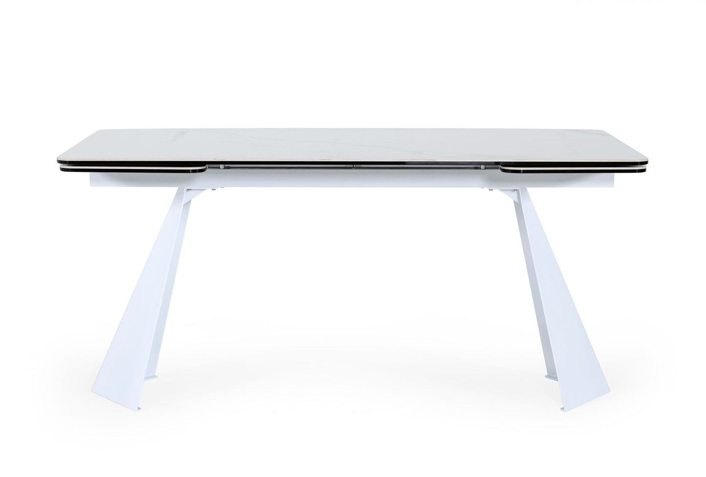 Modrest Encanto Modern White Ceramic Dining Table